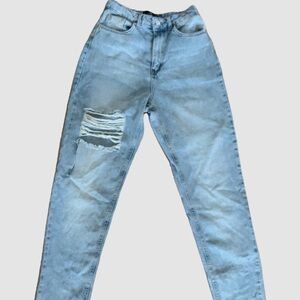 Fashion Nova Light Blue Straight Leg Jeans